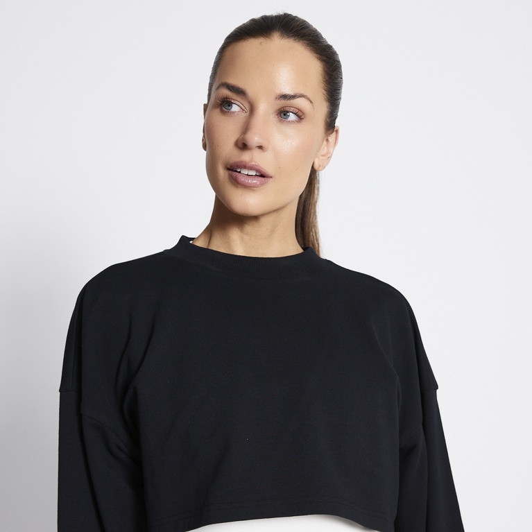 Cropped sweatshirt "Power Crew"